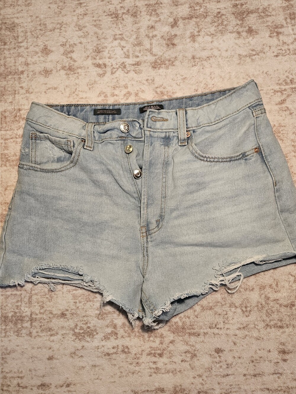 wild fable Light Blue Distressed Jean Cutoff Shorts